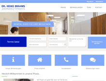 Tablet Screenshot of dr-brahms.de